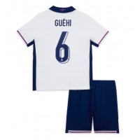 Echipament fotbal Anglia Marc Guehi #6 Tricou Acasa European 2024 pentru copii maneca scurta (+ Pantaloni scurti)